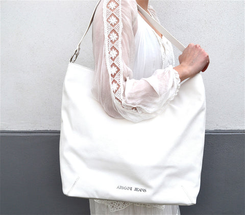 ARMANI JEANS - SHOULDER BAG - WHITE