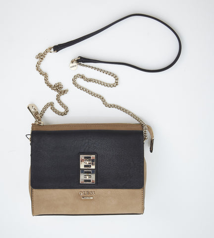 GUESS - CROSSBODY - BEIGE/BLACK