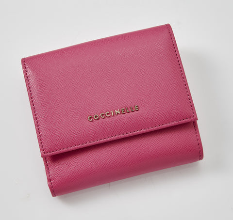 COCCINELLE - METALLIC SAFFIANO - PINK